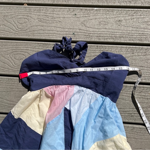 Y Apparel U.S.A: Colorful Halter Top Midi Dress. Women’s Size Medium. - Picture 7 of 10